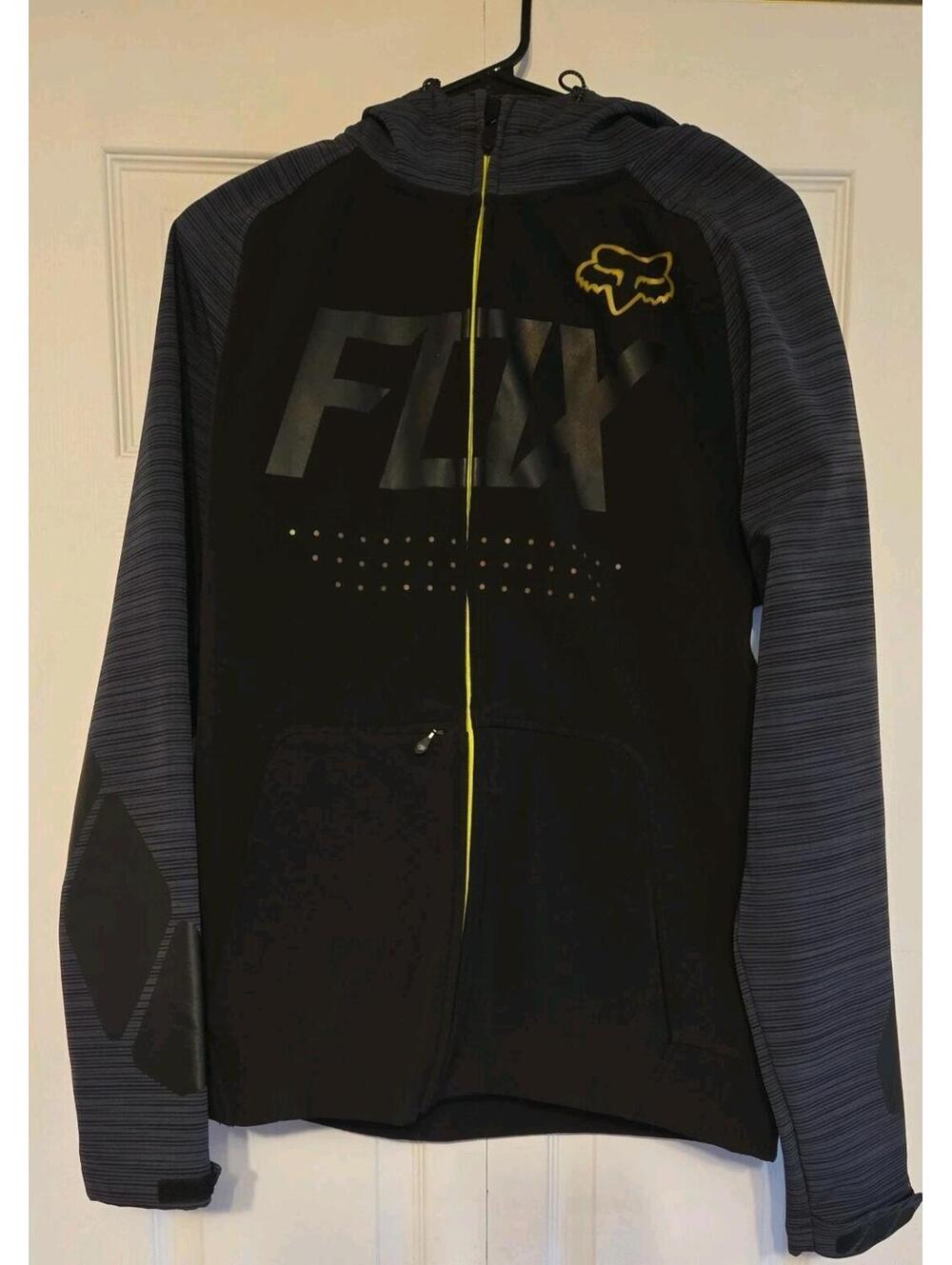 Mens Fox Racing 3000mm Full Zip Hooded Jacket Medium fleece 17452 bionic brawled